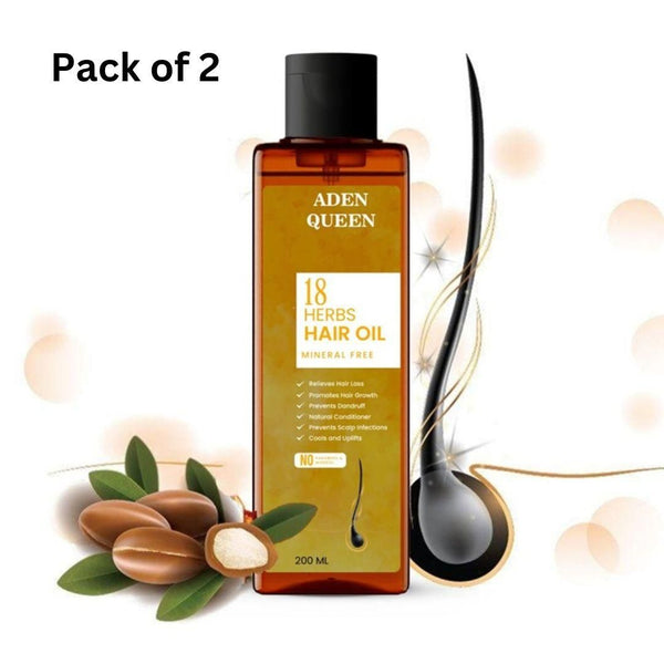 Aen Queen 18 Herbs Hair Oil 200ML (Pack of 2)